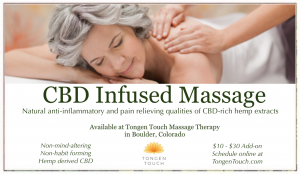 CBD Massage in Boulder, Colorado, Tongen Touch Massage Therapy