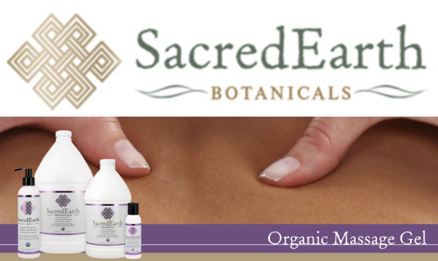 organic massage products by Sacred Earth.