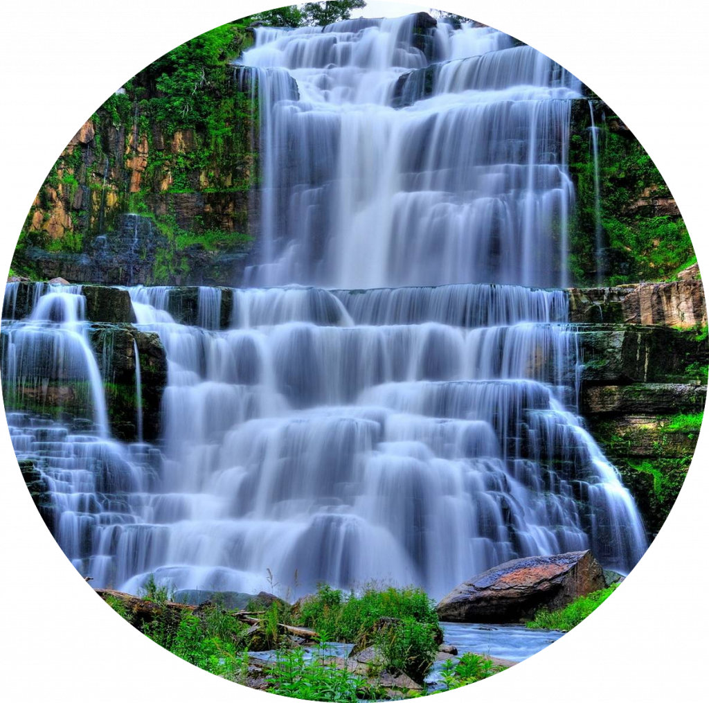 Negative Ions circle graphic