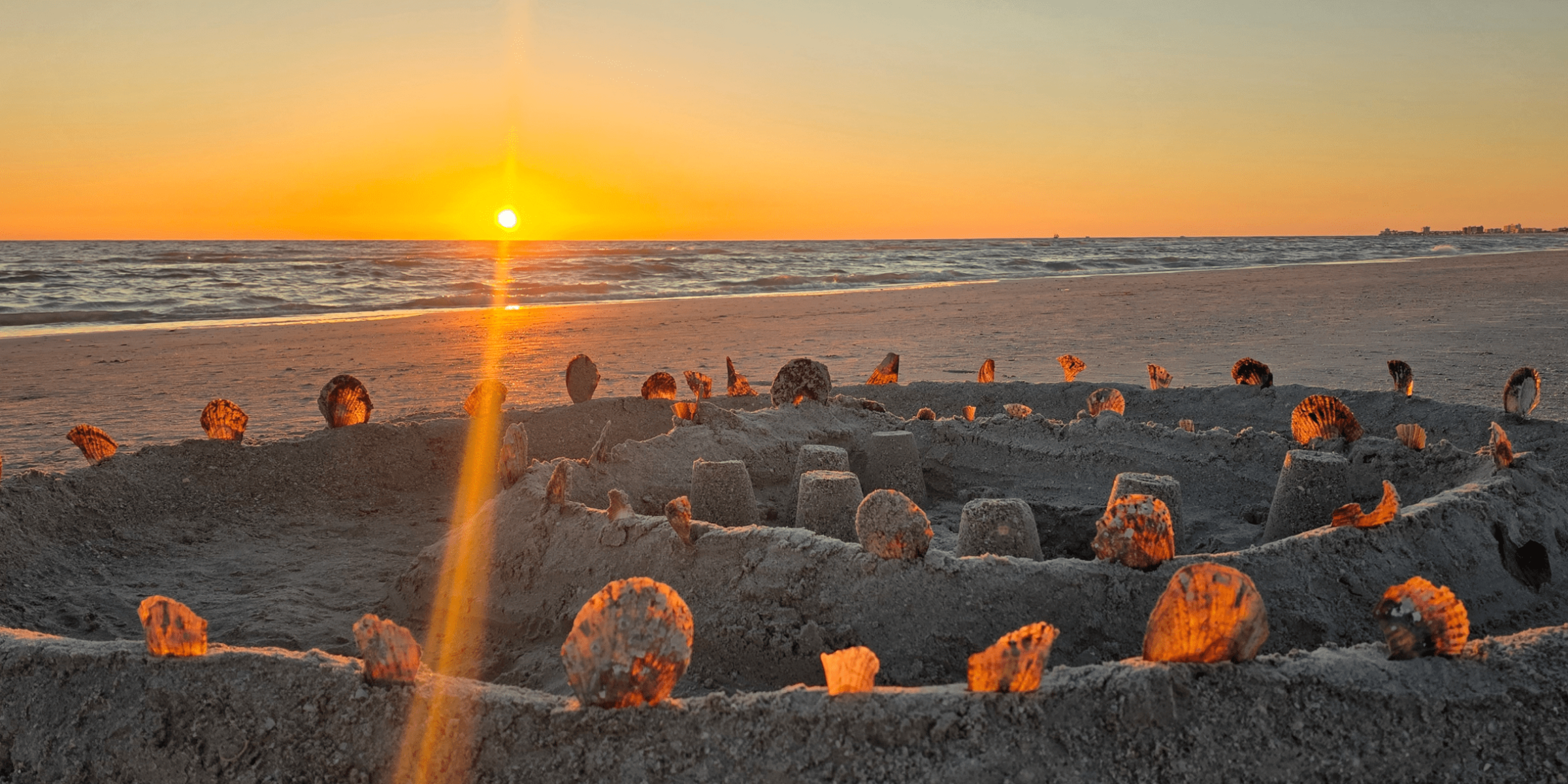 Ocean Sunset at St Pete Beach, Treasure Island, Florida
